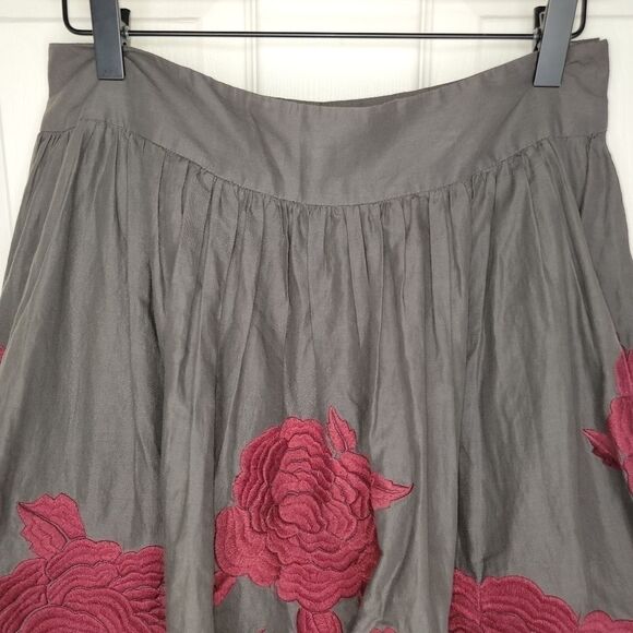 Tibi New York floral embroidered bubble skirt size 8 - Picture 2 of 9